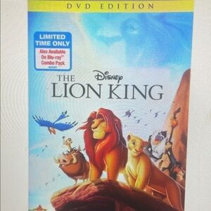 Disney The Lion King DVD Edition with Blue and Yellow Cover